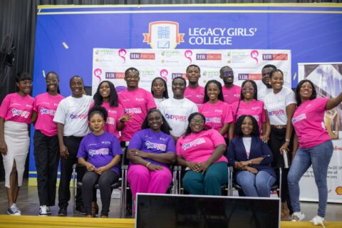 A-group-picture-of-volunteers-from-Vivo-Energy-Ghana-at-the-ShePower-mentorship-tour-at-Legacy-Girls-College