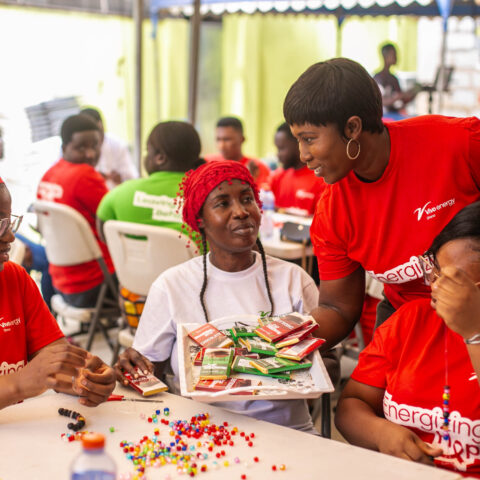 Distribution of branded chocolates to reisdents of Chosen Rehabilitation Centre