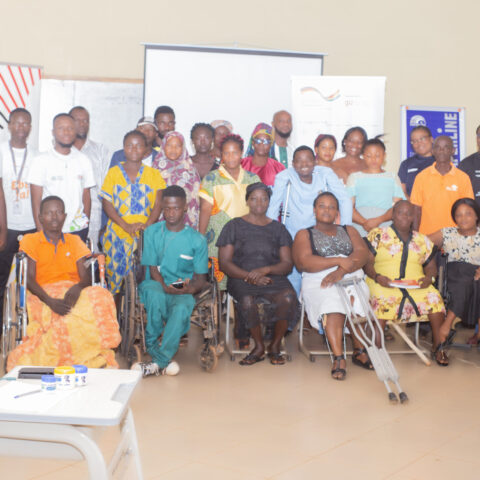 Fidelity Bank and Ghanaian European Centre for JobsR epresentatives with PWDs from Goaso