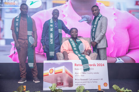 Top Four Awardees at the Vivo Energy Ghana Retail Conference and Awards
