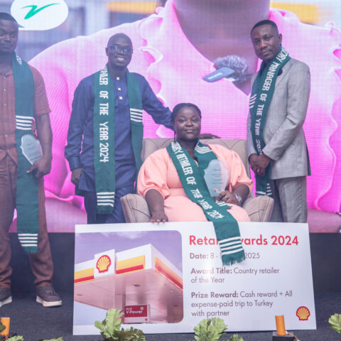 Top Four Awardees at the Vivo Energy Ghana Retail Conference and Awards