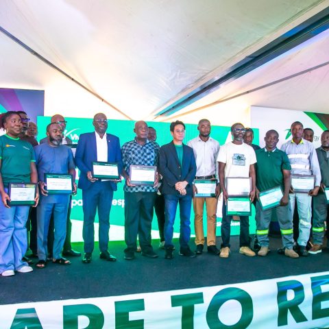 Group picture of some partners, contractors and employees who were recognised for their exceptional commitment to Safety at the 2026 Safety Day & Awards ceremony.